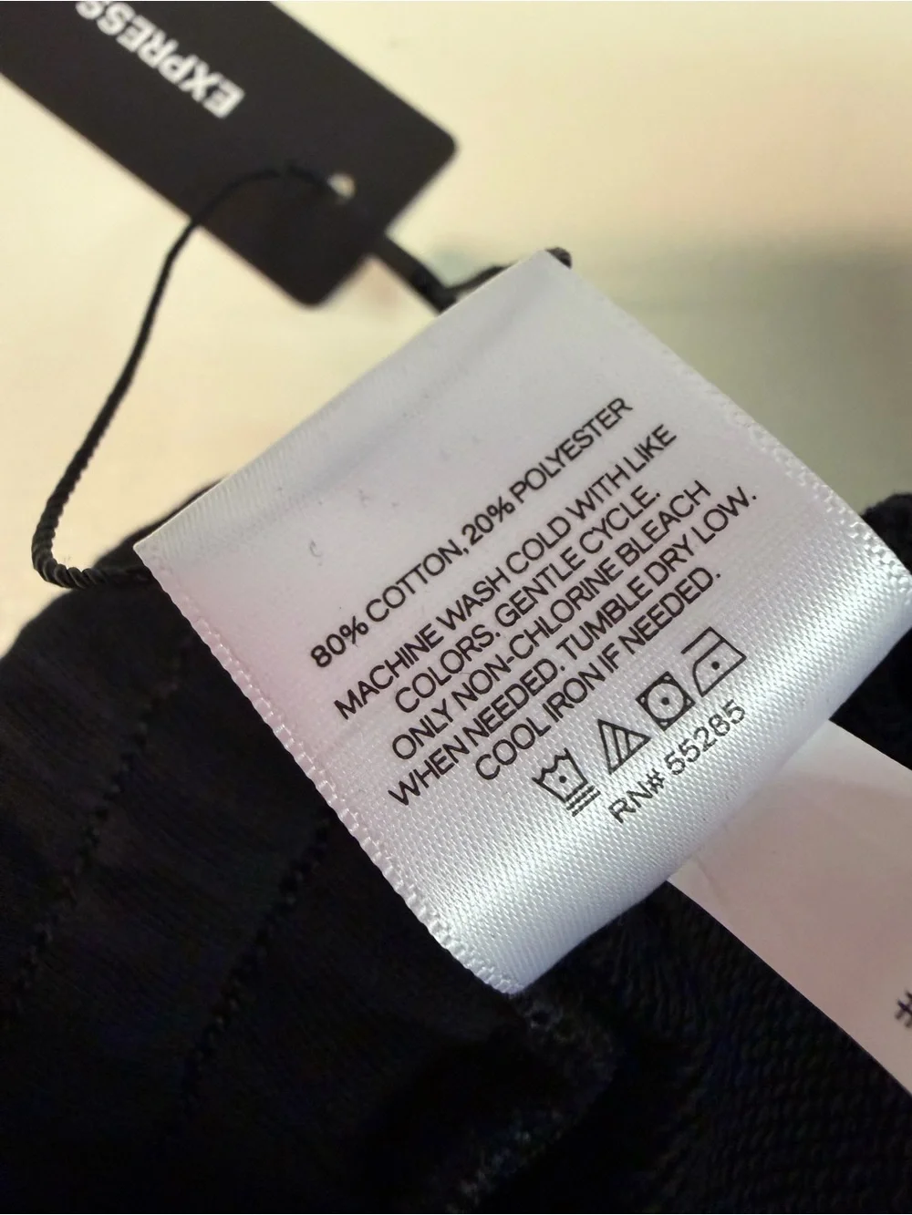 NWT Express Black & White Ankle Track Pants Size XL